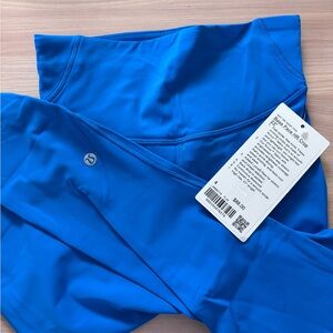 Lululemon Bright Blue pace High-Rise Crop 23”